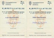 KJØPETILLATELSE fra 1944 Forsyningsnemnda i Florø / Peder B Solheim