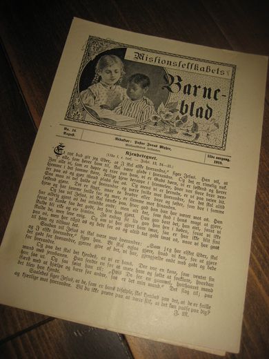 1910 nr 016 Missionsselskabets Barneblad