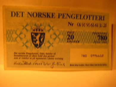 1983 Trekning 780 Nr 0996612