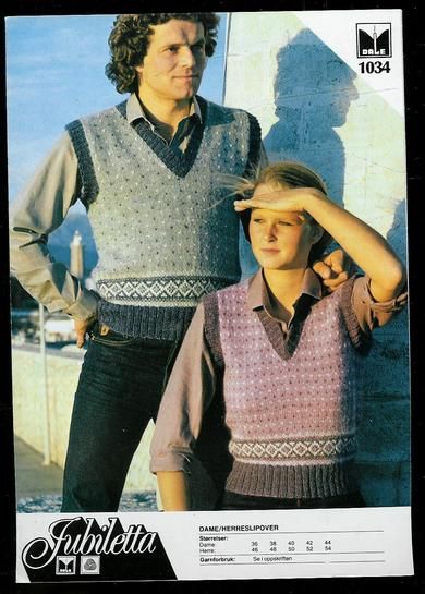 1034 DAME/ HERRESLIPOVER fra Dale Fabrikker Bergen