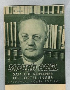 Bestillingsseddel for SIGURD HOEL SAMLEDE ROMANER OG FORTELLINGER. 1950