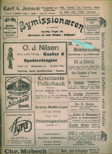 1913 nr 008 Bymissionæren