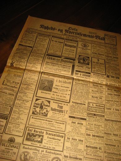 1929 nr 190 Oslo Nyheds- og Avertissements Blad