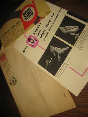 Diverse reklame fra 40-50 tallet Skoartikler