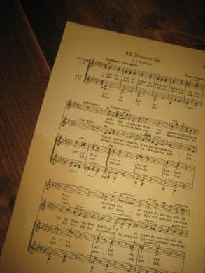Noter fra 40 tallet, BARCAROLE