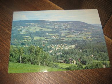 Follebu I forgrunnen Karoline og Bjørnstjerne sin heim Aulestad Normann G-12-22 Ubrukt