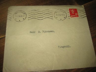 KRISTIANSUND 25 XI 36