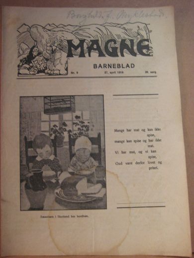 1919 nr 009 MAGNE BARNEBLAD