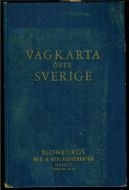 VEGKARTA OVER SVERIGE 1958