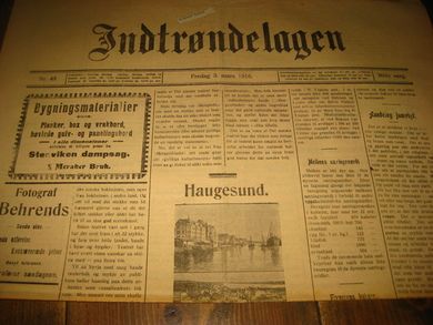 1916 nr 043 Indtrøndelagen