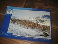 046 LOOC 1991 Reinsdyrflokk på vandring i fjellet