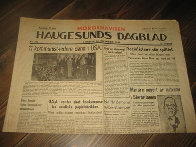 1949 nr 246 HAUGESUNDS DAGBLAD