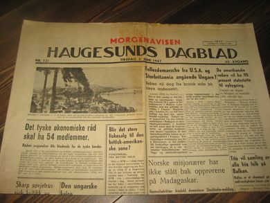 1947 nr 121 HAUGESUNDS DAGBLAD