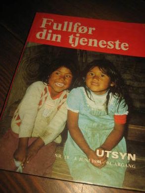 1984,NR 018, UTSYN, FULLFØR DIN TJENESTE. 