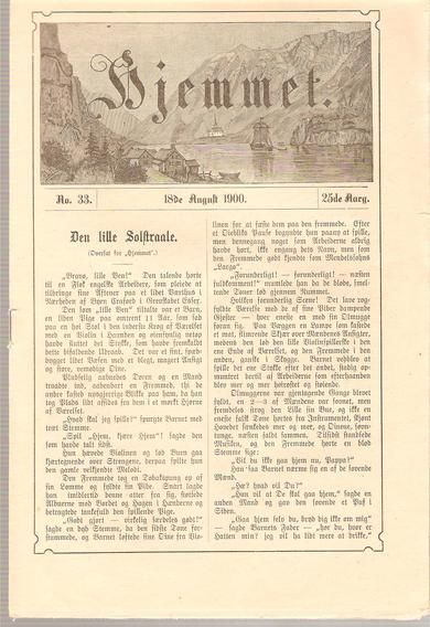 1900 nr 033 Hjemmet