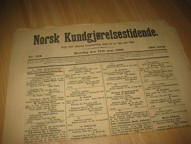 1908 nr 139 Norsk Kundgjørelsestidende
