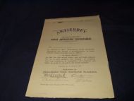 Aktiebrev i Aktieselskapet Norsk Amerikansk Skofabrik, Tønsberg, 1916