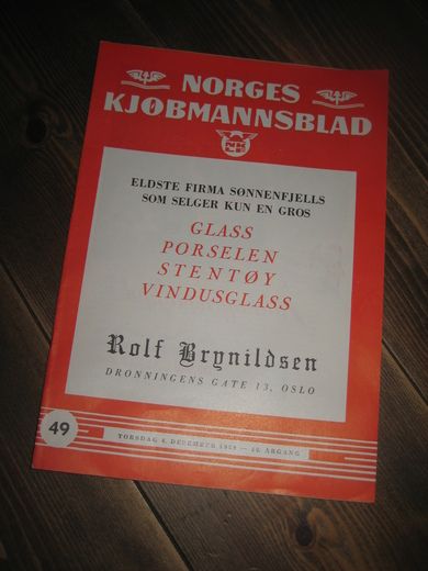1958 nr 049 NORGES KJØPMANNSBLAD Schous Mannen