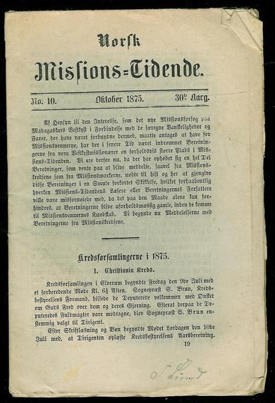 1875 nr 010 Norsk Missions Tidende