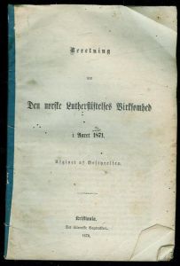 Beretning om Den norske Luthersstiftelses Virksomhed i Aaret 1871.