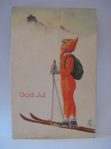 Eldre kort, brukt, antydning til brett, sjå bildet. 1949.