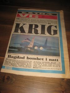 1991, EKSTRA, 17. JANUAR, VG. Krig. 