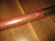 Uåpna rull julepapir fra 80 tallet 2 5 meter med hjerter dette er rull nr 17