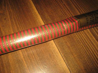 Uåpna rull julepapir fra 80 tallet 2 5 meter med hjerter dette er rull nr 17