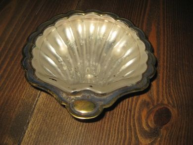 Pent fat med glasskål 50 tallet