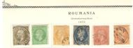1872, 6 stk. frimerker fra Romania.