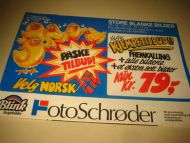Ubrukt filmpose fra FOTO SCHRØDER, TRONDHEIM, 80 tallet. Dette er utgave nr 1