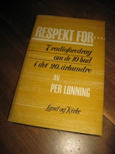 LØNNING, PER: RESPEKT FOR….1964. 