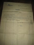 Faktura fra Hadar Hareid 10 aug 1971