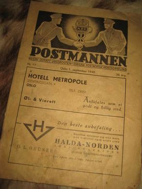 1940 nr 017 POSTMANNEN Merka B