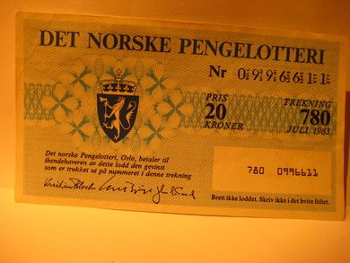 1983 Trekning 780 Nr 0996611