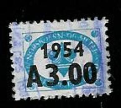 1954 A 3 00 blått