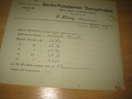 Brev fra BERLINER POSTDAMER DAMPFMUHLE, 1891.