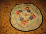 Rund heimesydd duk ca 22 cm i diameter