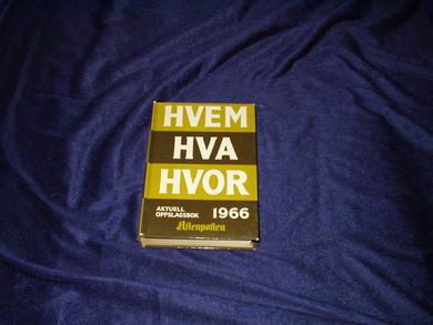 1966, HVEM HVA HVOR