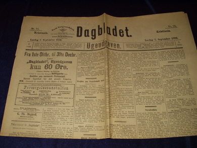 1889 nr 071 Dagbladet Ugeutgaven