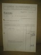 LUNDAL ULLVAREFABRIKK MAUSEIDVÅG 7 7 1949