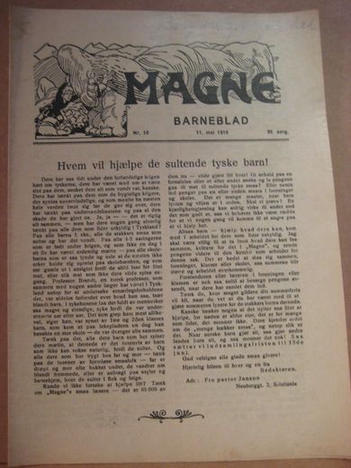 1919 nr 010 MAGNE BARNEBLAD