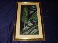 Pent bilde i glass og ramme