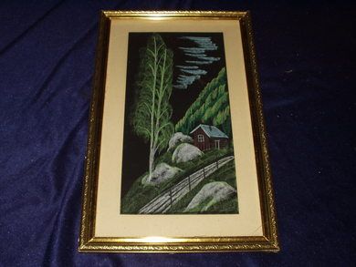 Pent bilde i glass og ramme