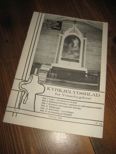 KYRKJELYDSBLAD for Vossebygdene 1986 nr 002