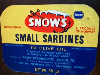 SNOW'S SMALL SARDINES.