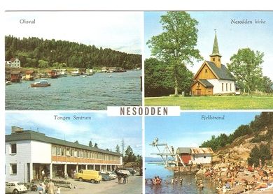 Motiver fra Nesodden. Nr A3 fra Hønefoss Kunstforlag.