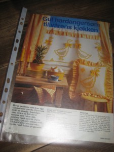 Gul hardangersøm til vårens kjøkken. 1997.