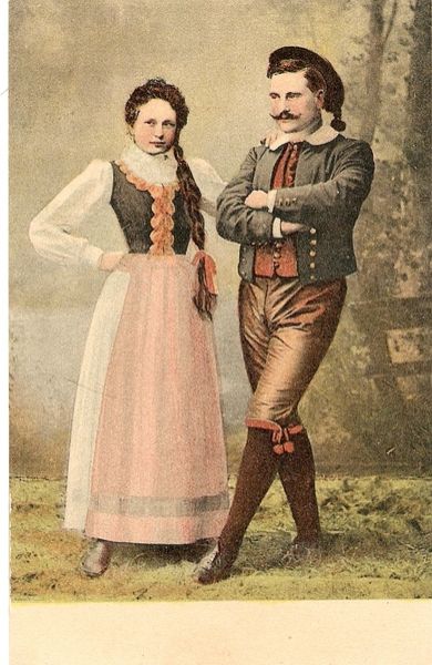 Strøkent og ubrukt kort fra tidleg  1900