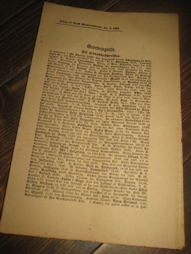 Gavefortegnelse nr 9 1893